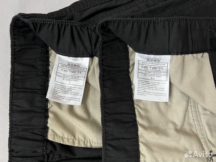 Брюки Carhartt Jet Cargo Pant Black Rinsed Оригина