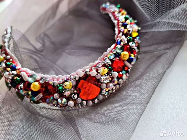 Диадема тиара корона гимнастке на и под пучок