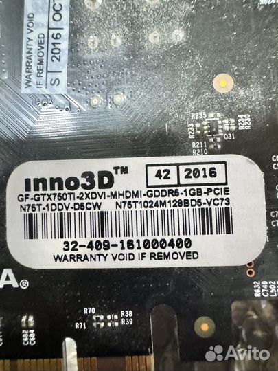 Видеокарта Inno3D GeForce GTX 750 Ti 1024MB