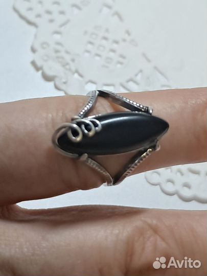 Комплект бижутерии серьги и кольцо 17, 5