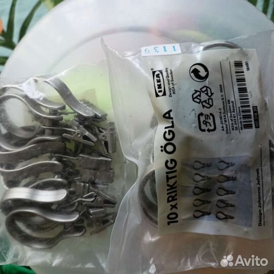 Икеа Крепёж-кольца для штор