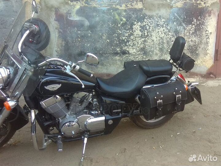 Боковые кофры из кожи для мотоцикла