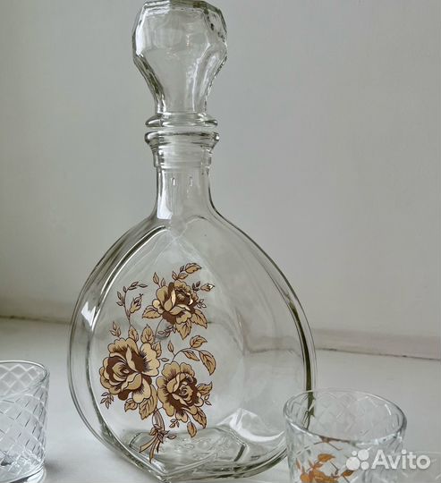 Набор Графин и 6 стопок стекло штоф и рюмки