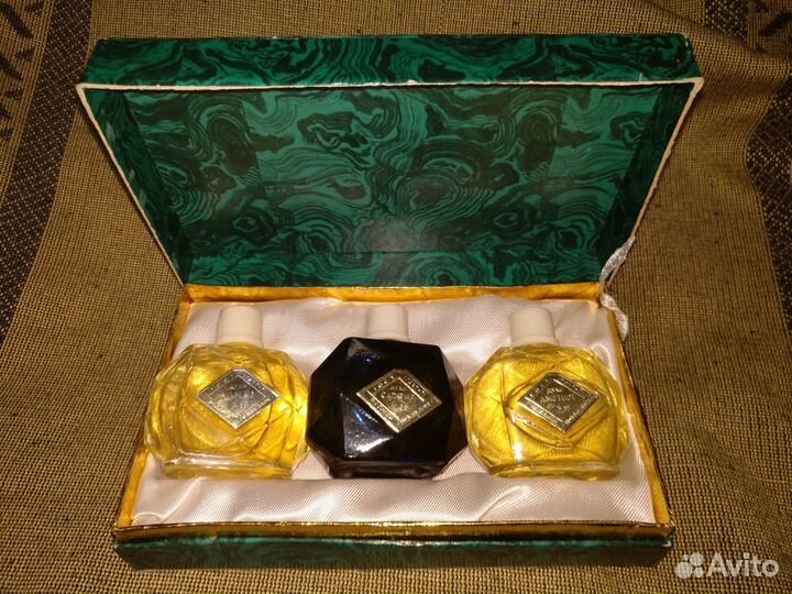 Духи малахитова шкатулка винтаж