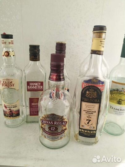 Бутылки разные