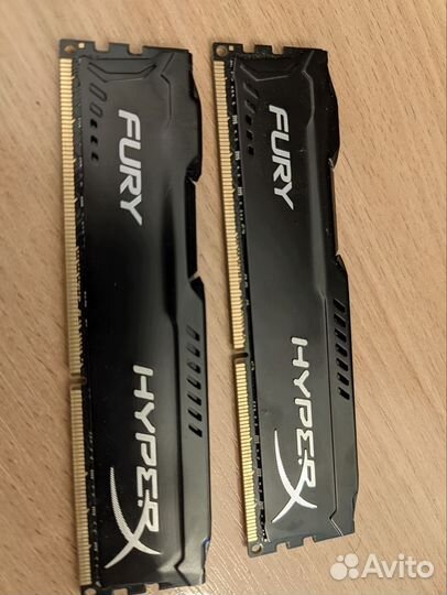 Оперативная память Kingston HyperX fury ddr3 16gb