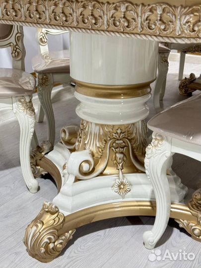 Стол Голд и 8 стульев Мини шейх