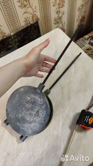 Вафельница СССР алюминий D18см