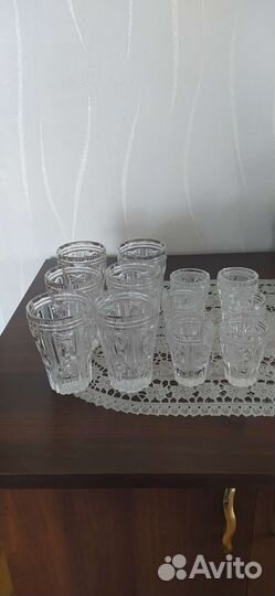 Хрустальный набор, можно по отдельности