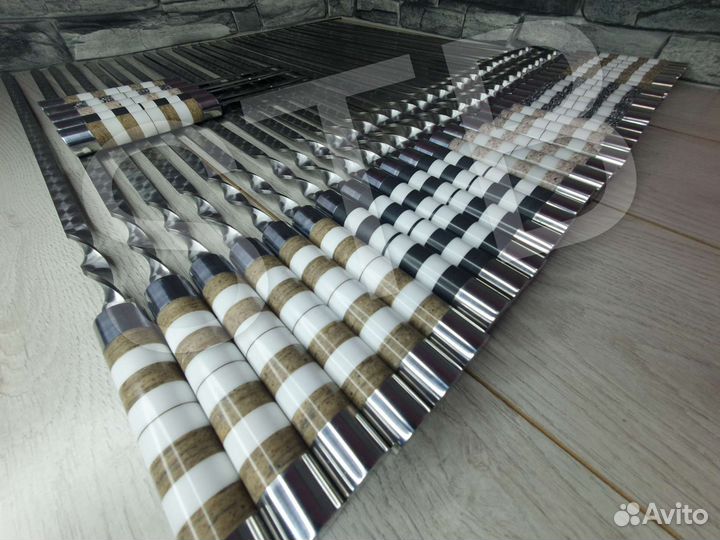 Шампуры с каменной ручкой