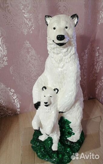 Медведь скульптура из гипса (статуэтки)