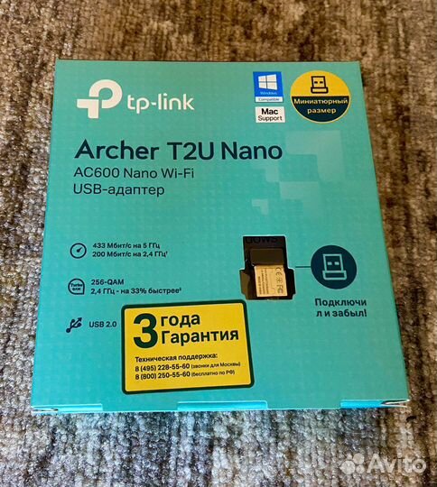 Адаптер wi-fi Archer T2U Nano