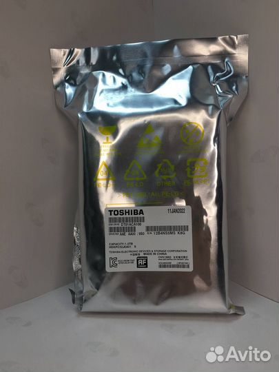 Жесткий диск 1Тб 7200 Toshiba DT01ACA100