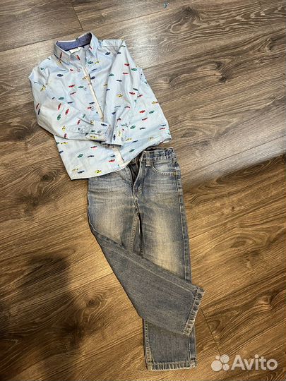 Рубашка и джинсы для мальчикам110-116