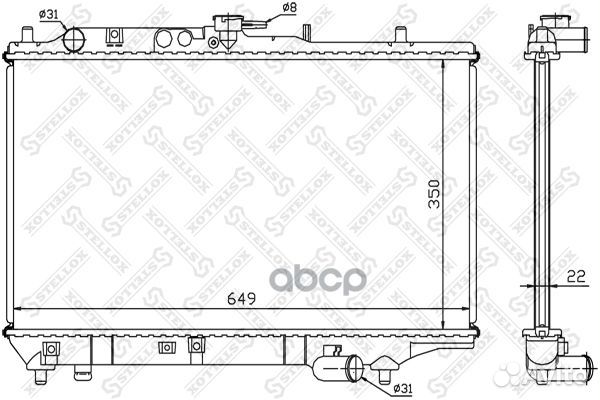 10-25218-SX радиатор системы охлаждения Mazda