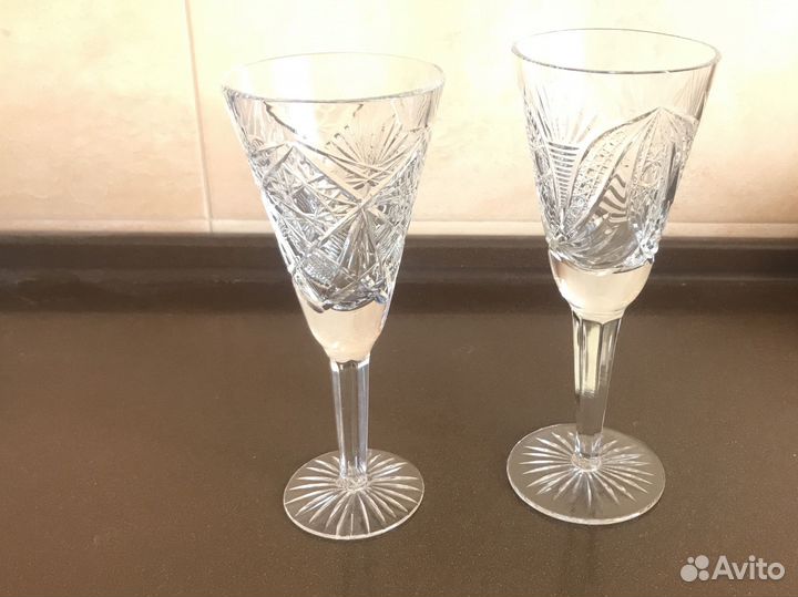 Бокалы для шампанского и вина СССР