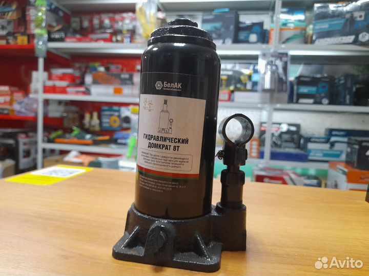 Бутылочный домкрат гидравлический 8 тонн