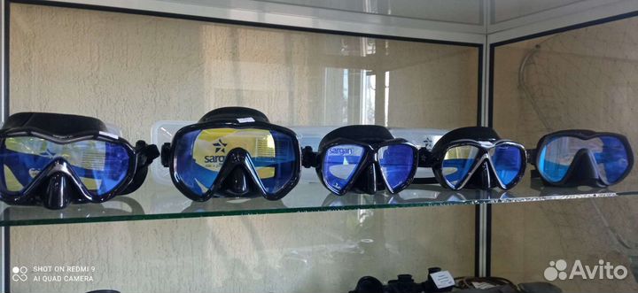 Маски силиконовые для подводной охоты и дайвинга