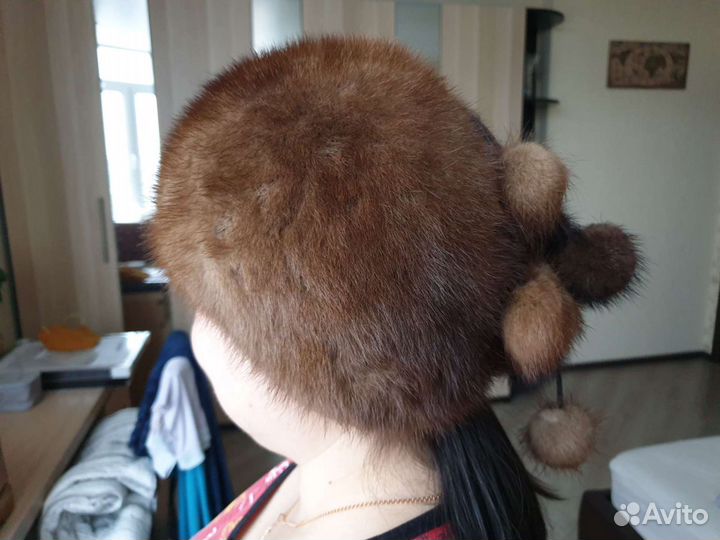 Шапка норковая формованная женская