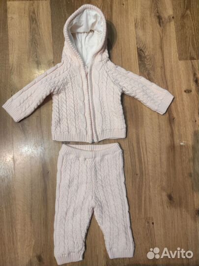Вязаный костюм на подкладке