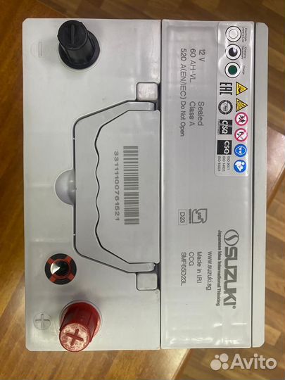 Аккумулятор 60 Ач на Сузуки Тойоту Лексус