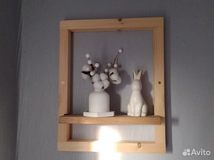 Полка настенная деревянная