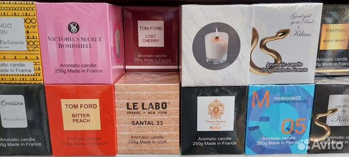 Ароматизированные свечи для дома в ассортименте