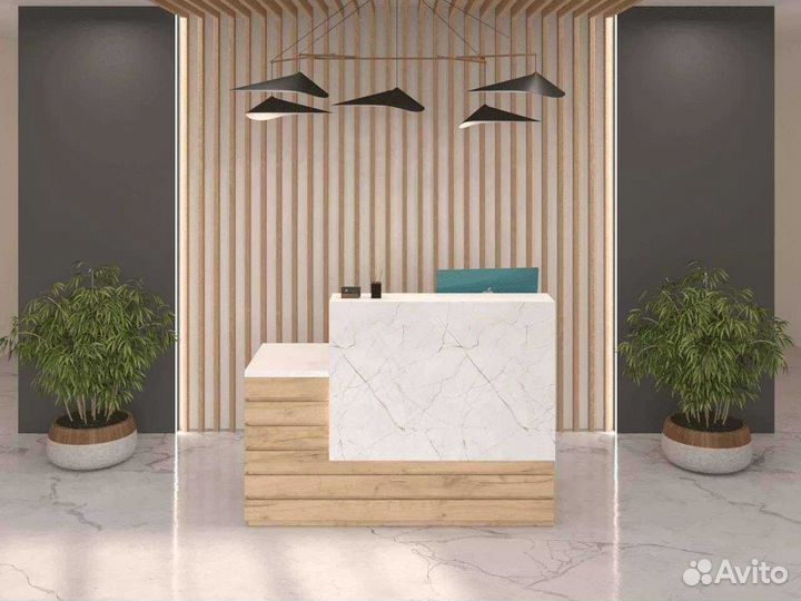 Ресепшн Юпитер Дуб Крафт золотой / Оникс