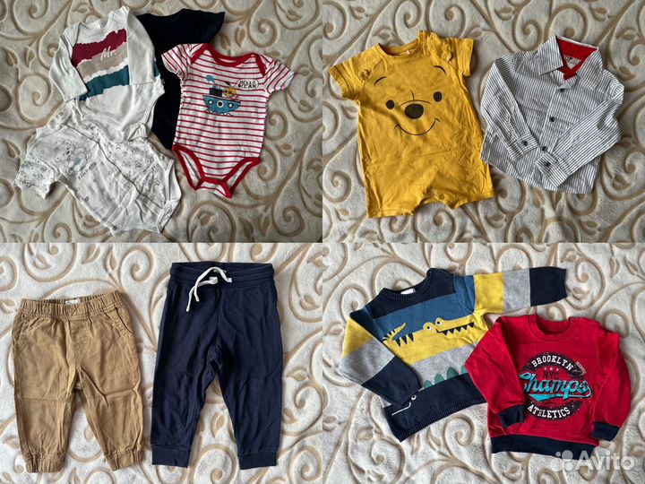 Вещи пакетом на мальчика 62-86