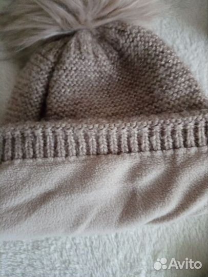 Шапка, шарф и варежки зимние для девочки