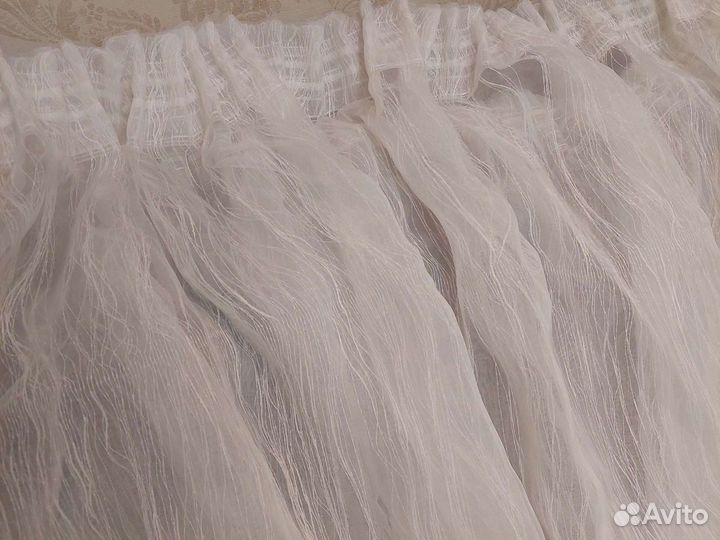 Штора тюль на ленте