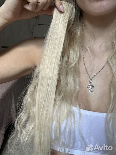 Искусственные волосы на заколках