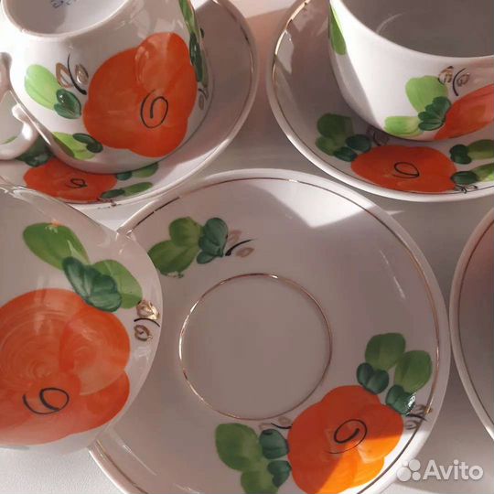 Посуда СССР- чайник Дулево, чайные пары и тд