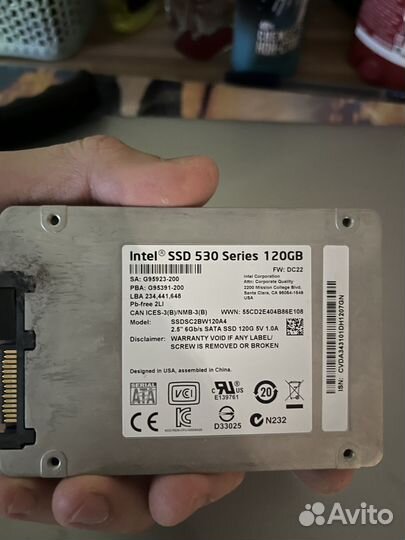 Ssd 530 intel 120gb