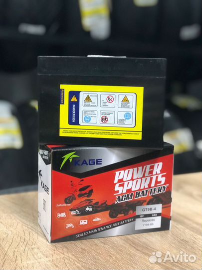 Аккумулятор мото AGM kage YT9B