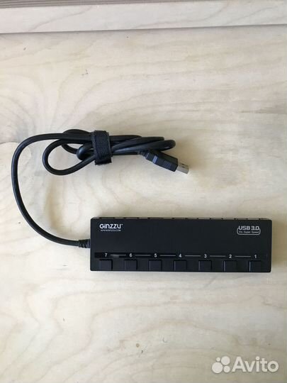 Ginzzu 388 Usb 3.0 хаб на 7 портов