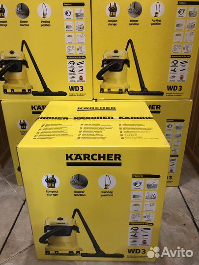 Пылесос новый Karcher WD 3