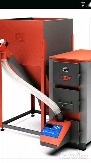 Котёл газ дрова, отдельно пеллетная горелка