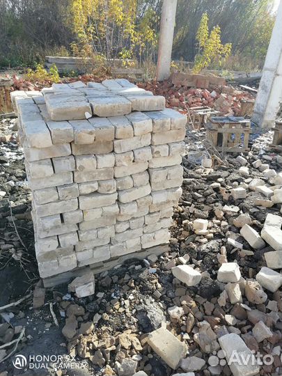 Кирпич белый полуторный бу