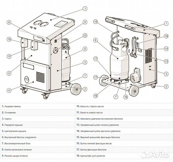 Заправочная станция для кондиционеров ODA-360A