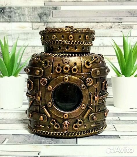 Банка для чая и кофе. Стимпанк