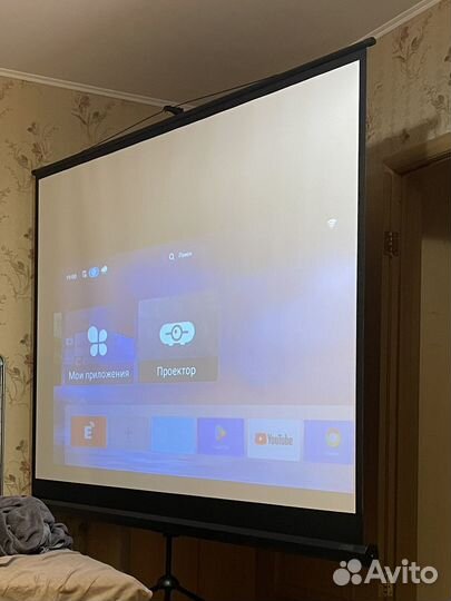 Экран для проектора на штативе