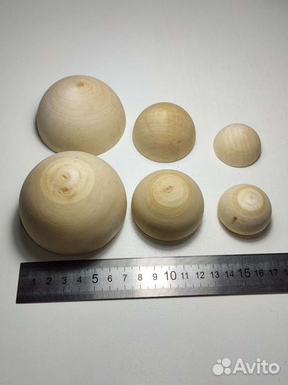 Деревянные заготовки шары по типу матрёшки