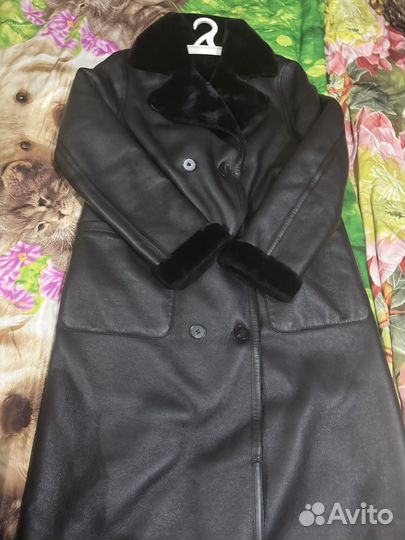 Длинная Дублёнка зимняя