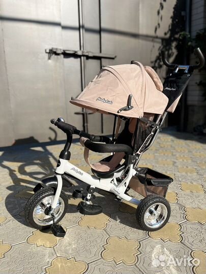 Детский велосипед с ручкой новый