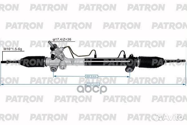 Рейка рулевая toyota sienna (L2) 03-09 PSG1043