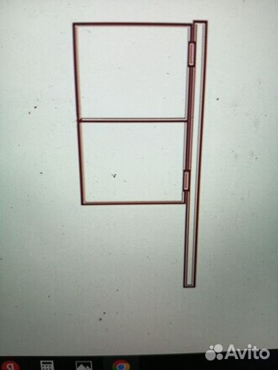 Калитка распашная каркас со столбом 1х1,5 м коричн