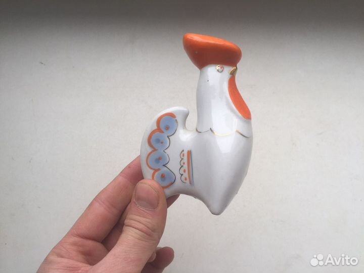 Фарфоровая Солонка «Петух» СССР Петушок