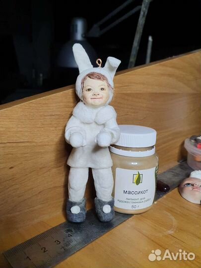 Ватные елочные игрушки