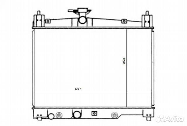Радиатор охлаждения tomsun TO-168A1 Toyota Yaris S